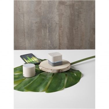 Logo trade advertising products image of: Kikai wheat straw Bluetooth® speaker