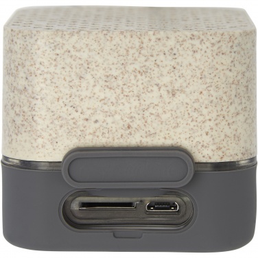 Logo trade corporate gifts image of: Aira wheat straw Bluetooth® speaker
