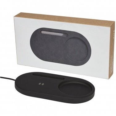 Logo trade promotional merchandise image of: Klip 5W wireless charging desk organizer