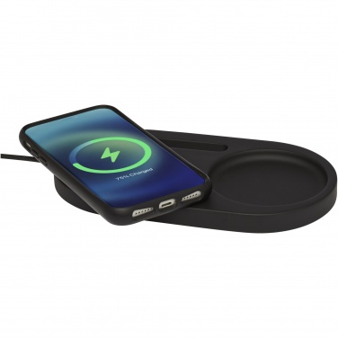 Logotrade promotional gift picture of: Klip 5W wireless charging desk organizer