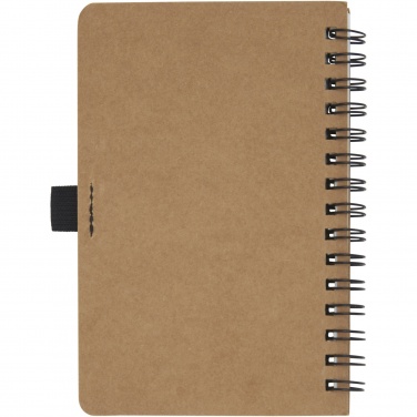 Logotrade advertising product picture of: Cobble A6 wire-o recycled cardboard notebook with stone paper