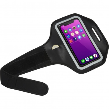 Logo trade business gifts image of: Haile reflective smartphone bracelet with transparent cover