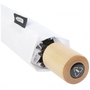 Logo trade promotional giveaway photo of: Birgit 21'' foldable windproof recycled PET umbrella