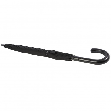 Logo trade promotional giveaways picture of: Fontana 23" auto open umbrella with carbon look and crooked handle