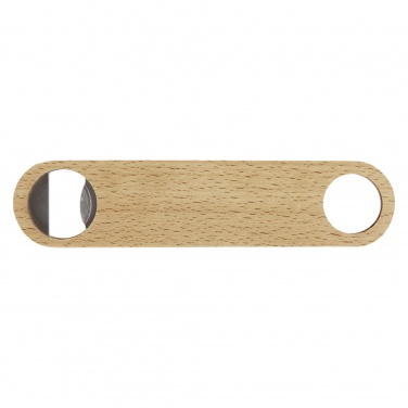 Logo trade promotional merchandise photo of: Origina wooden bottle opener