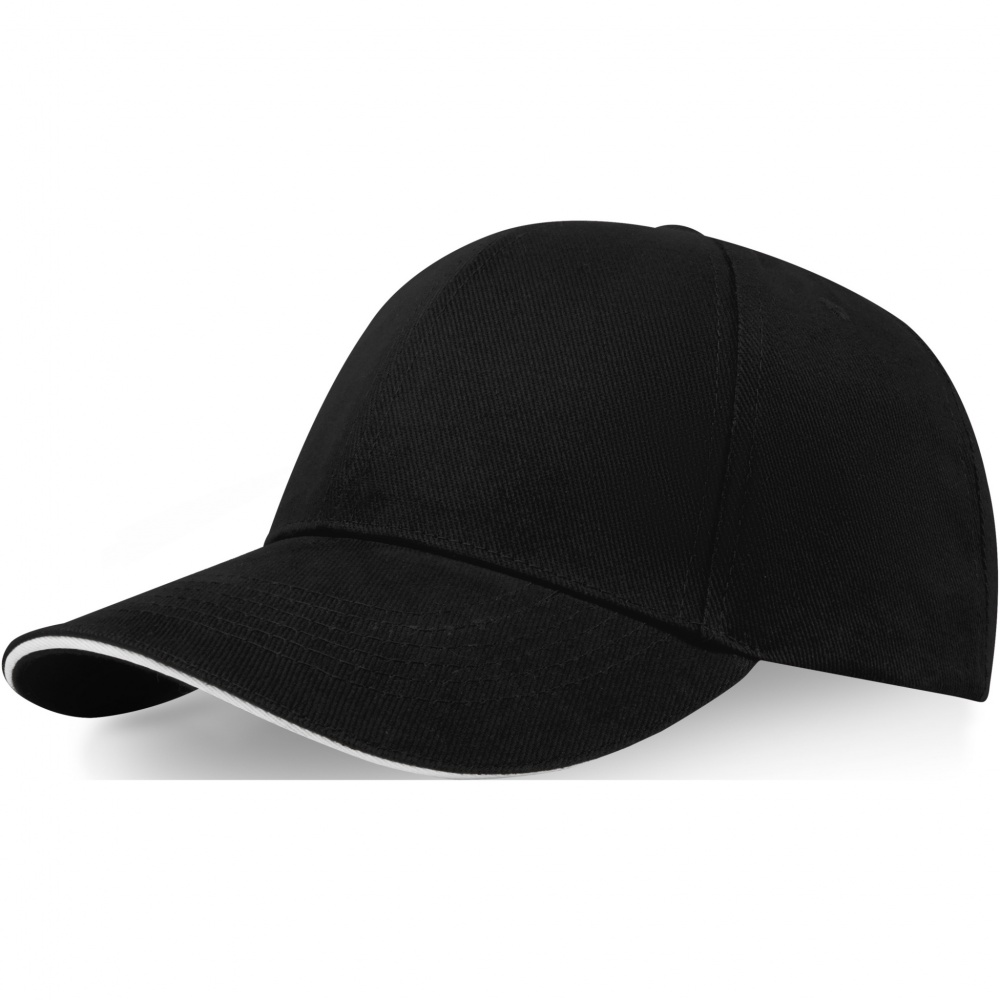 Logo trade promotional products picture of: Topaz 6 panel GRS recycled sandwich cap