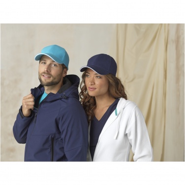 Logotrade promotional giveaway picture of: Topaz 6 panel GRS recycled sandwich cap