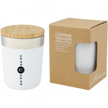 Logotrade corporate gifts photo of: Lagan 300 ml stainless steel tumbler with bamboo lid
