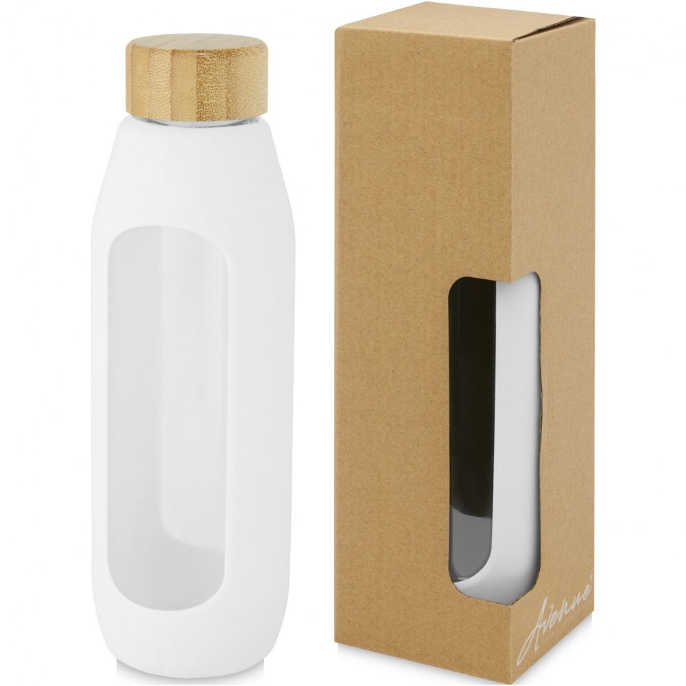 Logotrade promotional gifts photo of: Tidan 600 ml borosilicate glass bottle with silicone grip