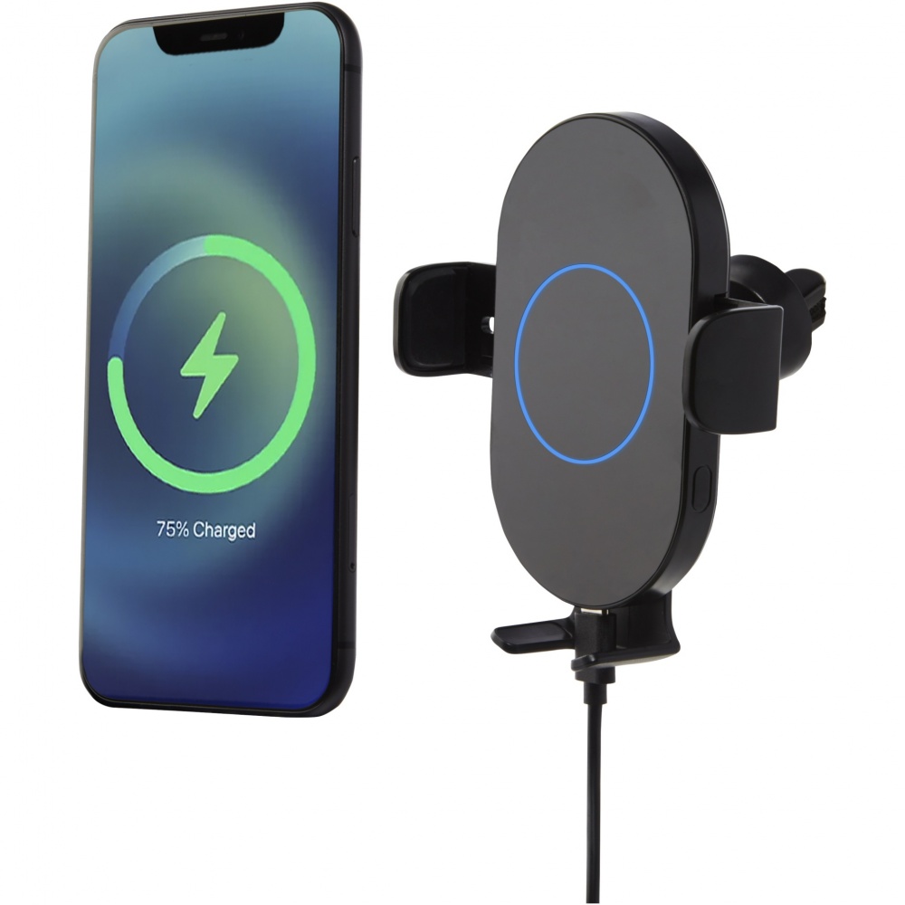 Logo trade promotional product photo of: Pilot 15W wireless automatic car charger 