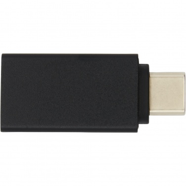 Logo trade promotional merchandise picture of: ADAPT aluminum USB-C to USB-A 3.0 adapter