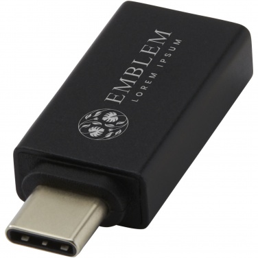 Logo trade corporate gift photo of: ADAPT aluminum USB-C to USB-A 3.0 adapter