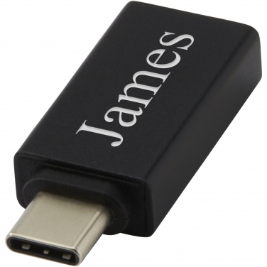 Logo trade promotional products image of: ADAPT aluminum USB-C to USB-A 3.0 adapter