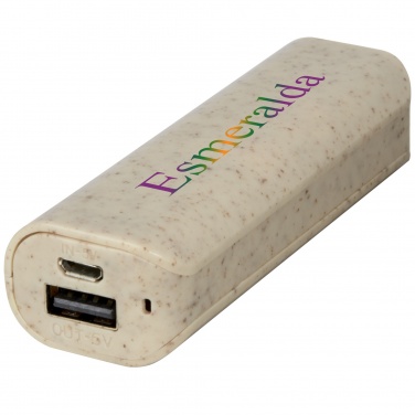 Logotrade corporate gift picture of: Yoko 1200mAh wheat straw power bank