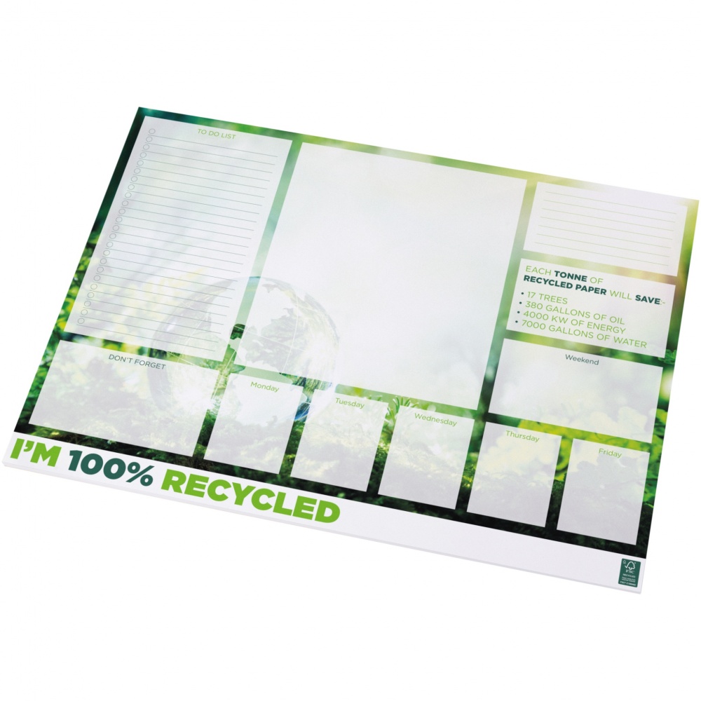 Logo trade advertising products picture of: Desk-Mate® A2 recycled notepad