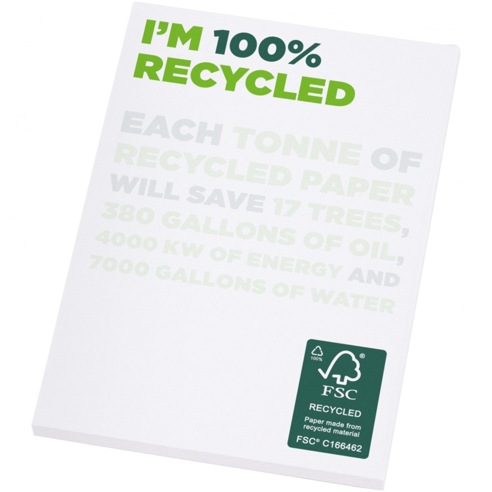 Logo trade advertising products image of: Desk-Mate® A7 recycled notepad
