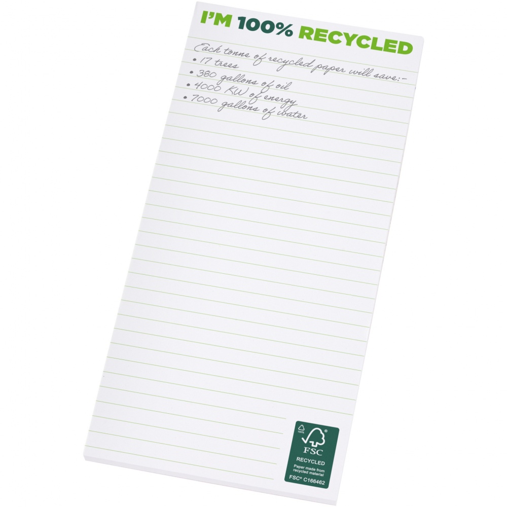 Logotrade advertising product picture of: Desk-Mate® 1/3 A4 recycled notepad