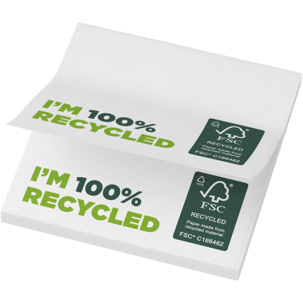 Logotrade promotional item picture of: Sticky-Mate® recycled sticky notes 75 x 75 mm