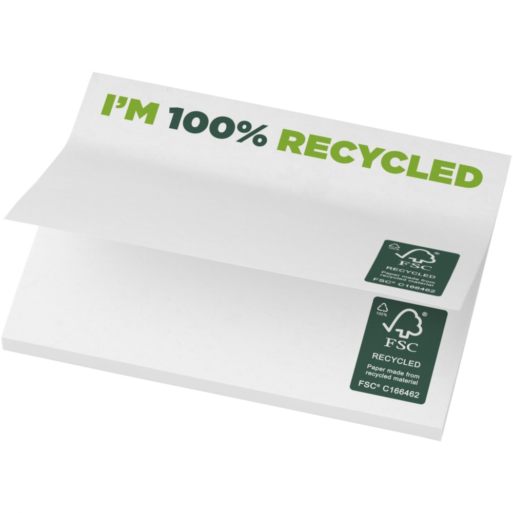 Logotrade promotional gift picture of: Sticky-Mate® recycled sticky notes 100x75 mm