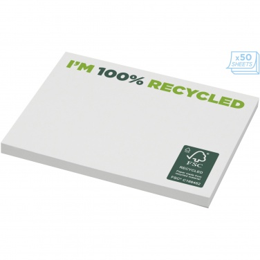 Logotrade promotional giveaway image of: Sticky-Mate® recycled sticky notes 100x75 mm