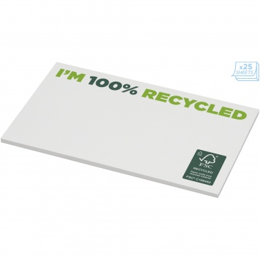 Logo trade promotional giveaway photo of: Sticky-Mate® recycled sticky notes 127 x 75 mm