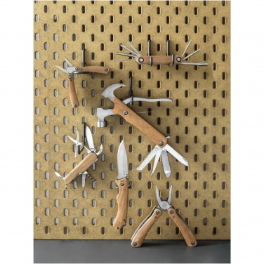 Logo trade business gifts image of: Fixie 8-function wooden bicycle multi-tool