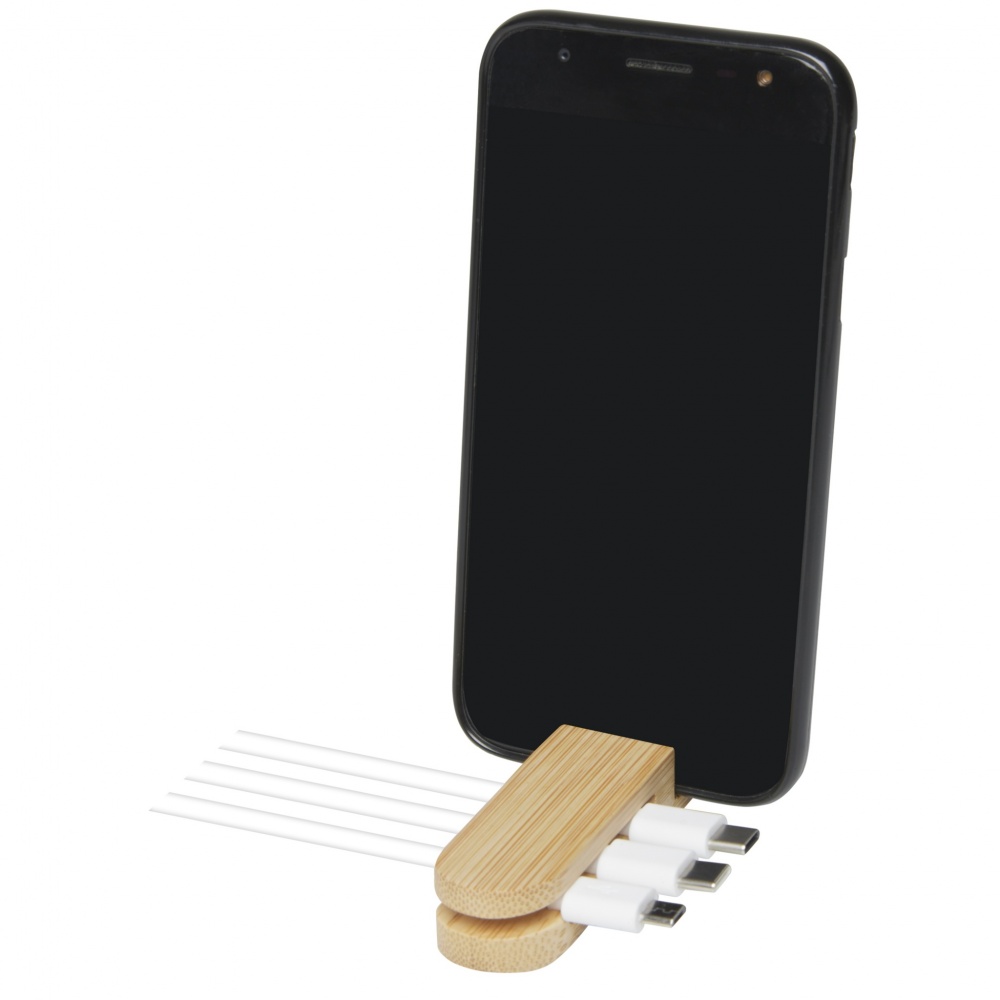 Logo trade promotional items image of: Edulis bamboo cable manager 