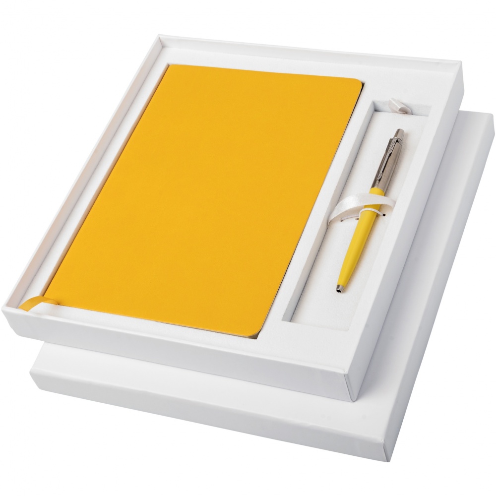 Logotrade promotional merchandise photo of: Parker Classic notebook and Parker pen gift box