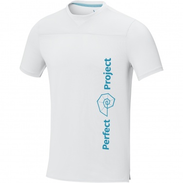 Logo trade promotional giveaway photo of: Borax short sleeve men's GRS recycled cool fit t-shirt