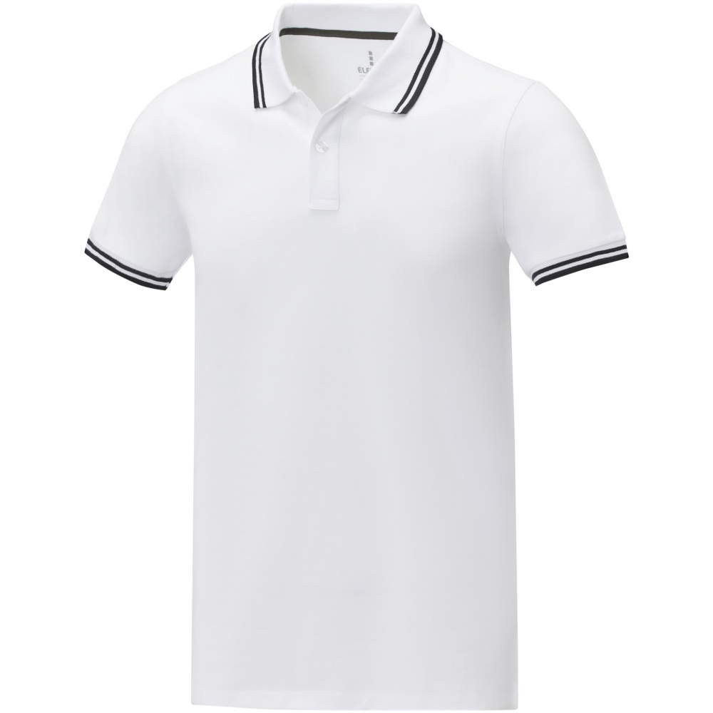 Logo trade advertising product photo of: Amarago short sleeve men's tipping polo