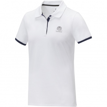 Logotrade promotional gift picture of: Morgan short sleeve women's duotone polo