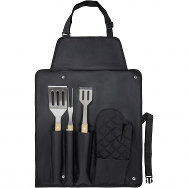 Logo trade advertising products picture of: Gril 3-piece BBQ tools set and glove 