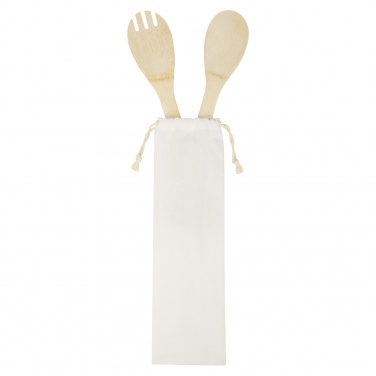 Logotrade promotional product picture of: Endiv bamboo salad spoon and fork