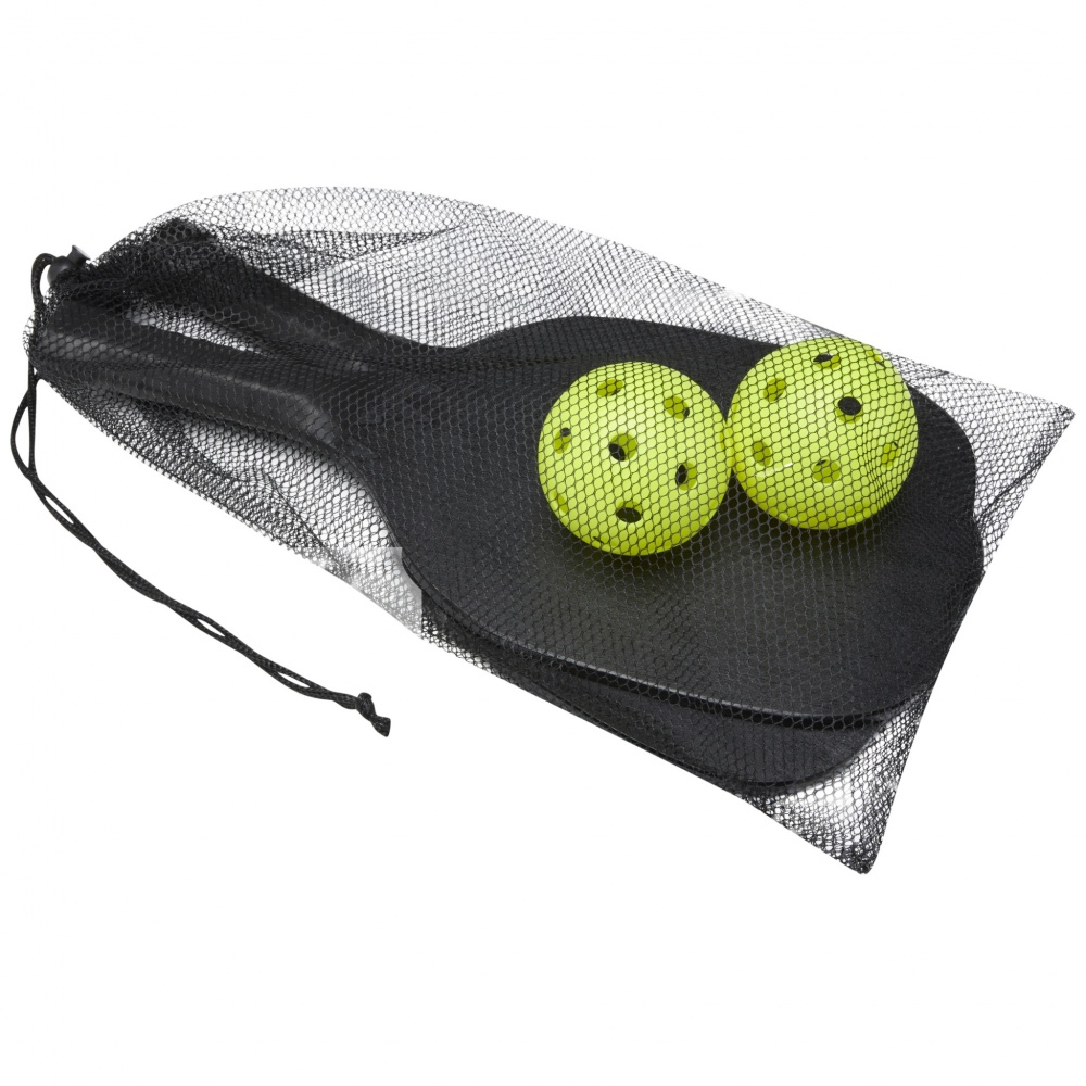 Logotrade promotional item picture of: Enrique paddle set in mesh pouch