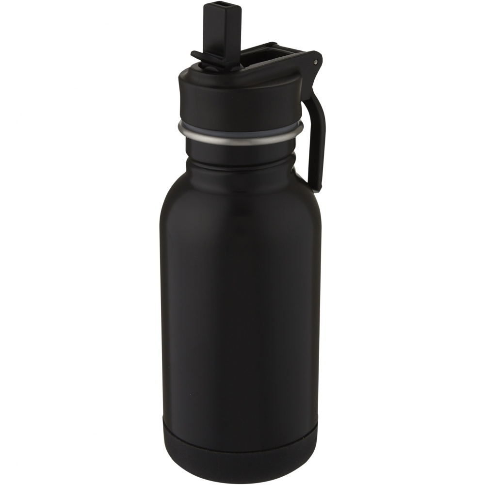 Logotrade promotional gift picture of: Lina 400 ml stainless steel sport bottle with straw and loop