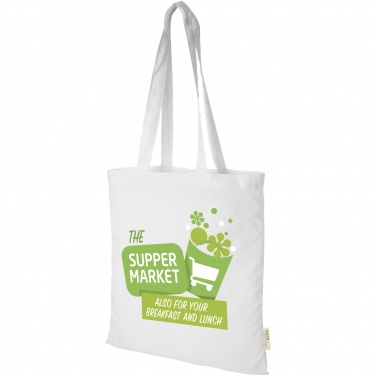 Logo trade advertising products image of: Orissa 140 g/m² organic cotton tote bag 7L