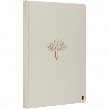 Logotrade business gifts photo of: Karst® A5 stone paper hardcover notebook - lined