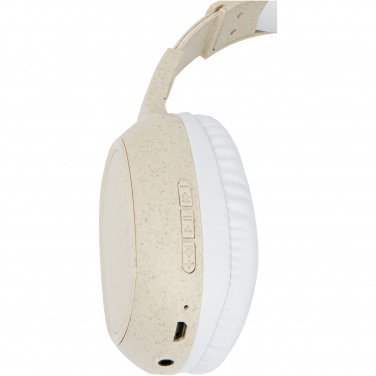 Logotrade promotional items photo of: Riff wheat straw Bluetooth® headphones with microphone