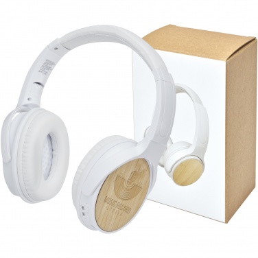 Logotrade promotional giveaways photo of: Athos bamboo Bluetooth® headphones with microphone