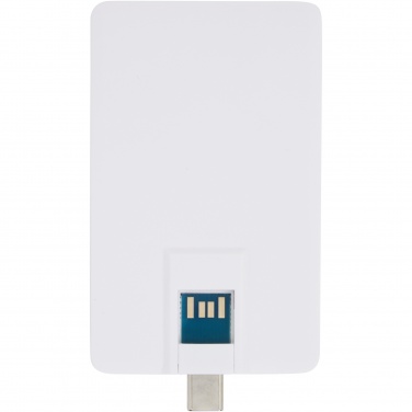 Logotrade promotional gift image of: Duo slim 64GB USB drive with Type-C and USB-A 3.0