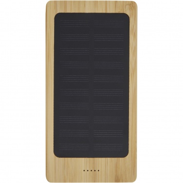Logotrade business gifts photo of: Alata 8000 mAh bamboo solar power bank