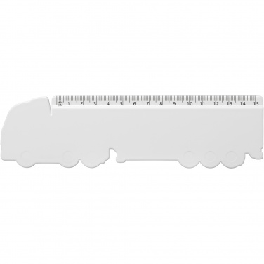 Logotrade business gifts photo of: Tait 15 cm lorry-shaped recycled plastic ruler