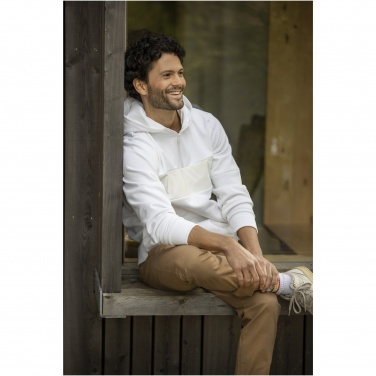 Logo trade promotional gifts picture of: Sayan men's half zip anorak hooded sweater