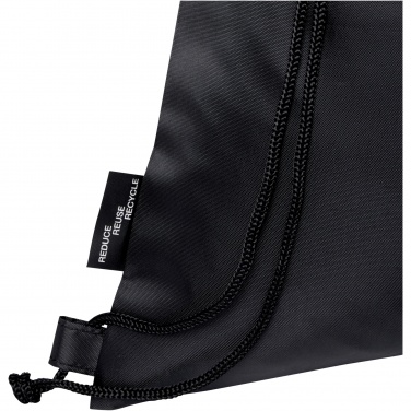 Logo trade promotional product photo of: Ash recycled foldable drawstring bag 7L