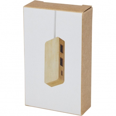 Logo trade promotional merchandise image of: Tapas bamboo USB hub