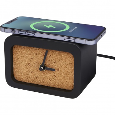 Logotrade promotional items photo of: Momento wireless limestone charging desk clock