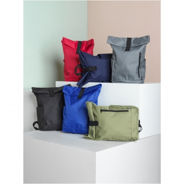 Logotrade promotional merchandise photo of: Byron 15.6" GRS RPET roll-top backpack 18L