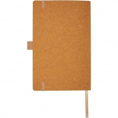 Logo trade promotional item photo of: Kilau recycled leather notebook 