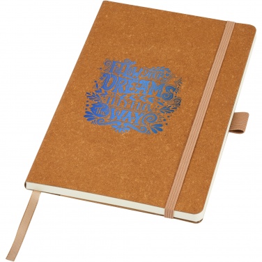 Logo trade promotional giveaway photo of: Kilau recycled leather notebook 