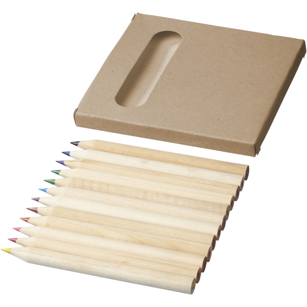Logo trade promotional giveaways picture of: Artemaa 12-piece pencil colouring set